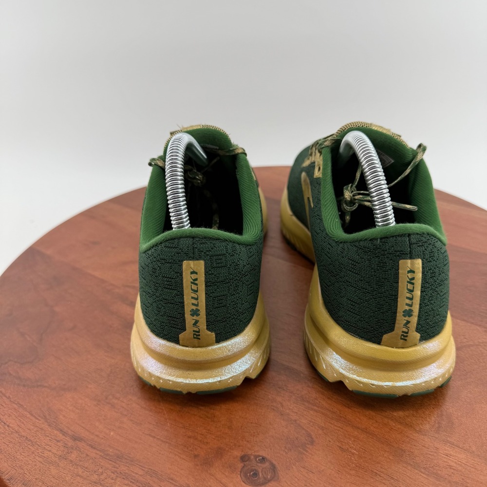 Brooks Launch 7 Running Shoes Green Gold Run Lucky Edition Women 9.5 - Picture 6 of 10